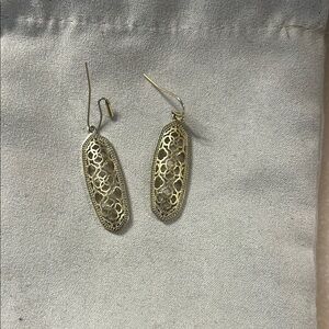 Kendra Scott Gold Textured Earrings